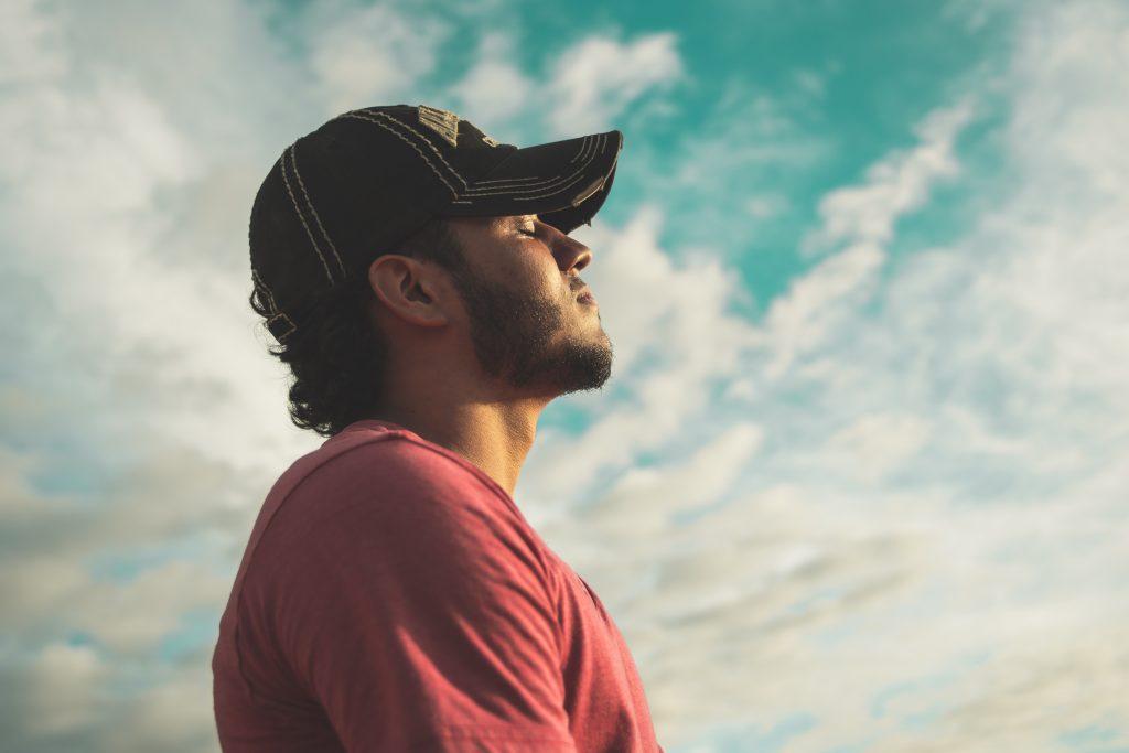 men performing mindfulness meditation